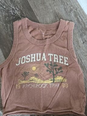 Full Tilt Dusty Rose Joshua Tree Tank Top